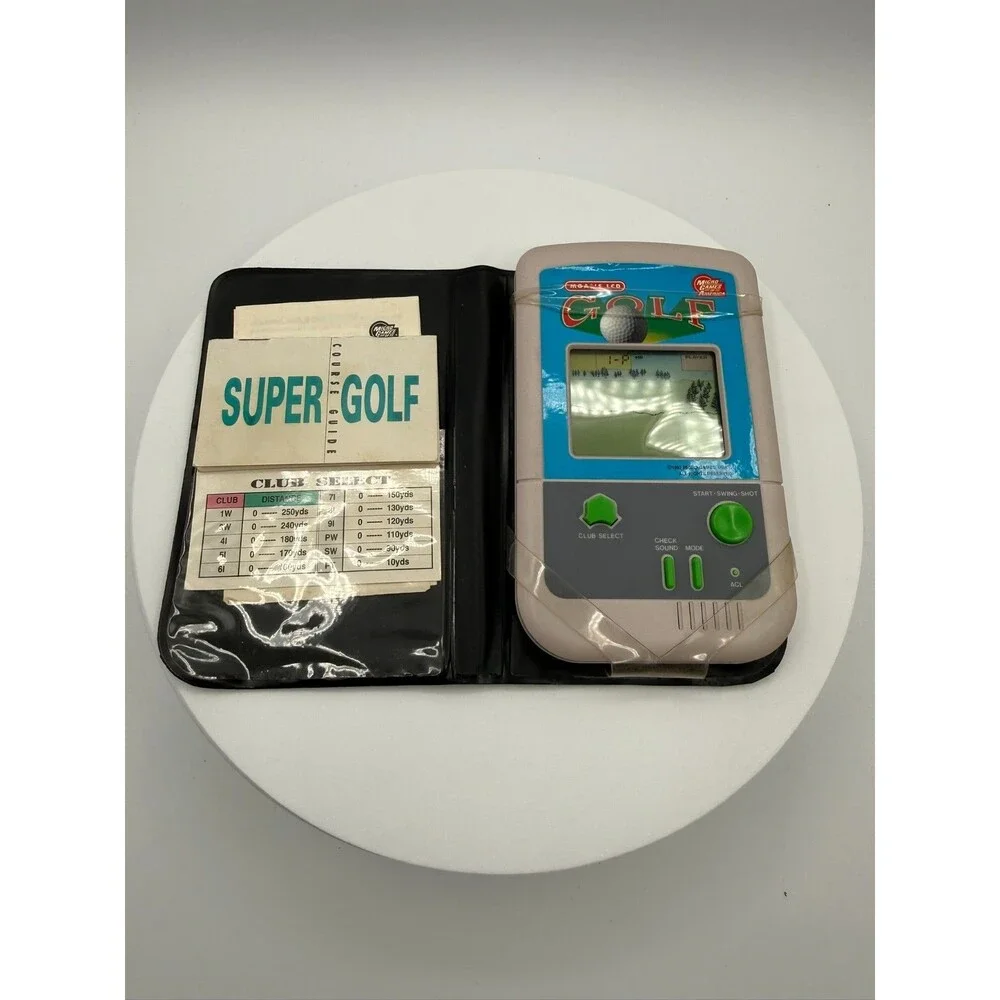 Vintage 1992 Golf Hand Held Game By Micro Games of America - Tested Working !!
